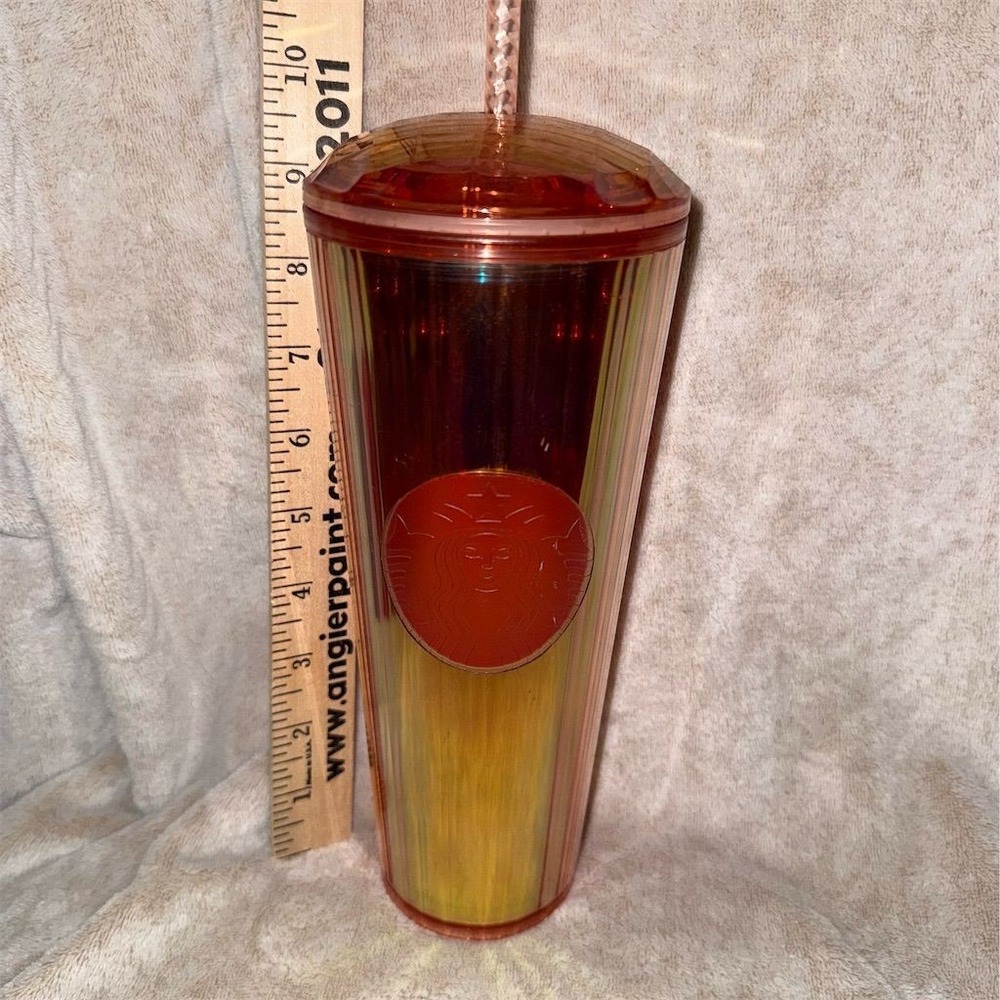 Starbucks Rose Gold Iridescent‎ Kaleidoscope Venti Tumbler 24oz Cup